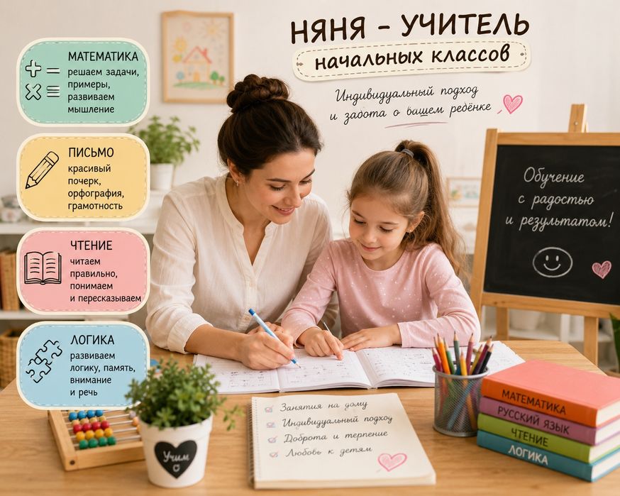 Няня-педагог+(работаю с собенными детьми)
