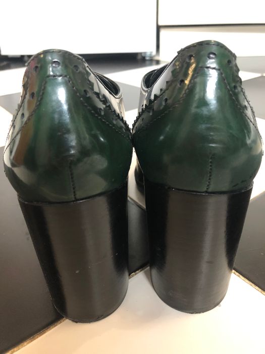 Geox оксфордки дамски обувки естествена кожа дебел ток 41