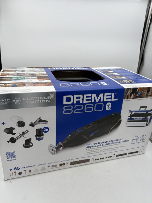 DREMEL 8260-5/65 Unealta multifunctionala cu 2 acumulatori 12V, 65pies