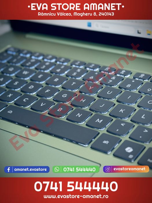 Laptop 15.6” LENOVO IdeaPad Slim 5 Procesor AMD Ryzen 7 7735HS 3.20 GHz 512GB SSD 16GB RAM Radeon 680M 2GB Windows 11 Battery Life: 13 Cicluri