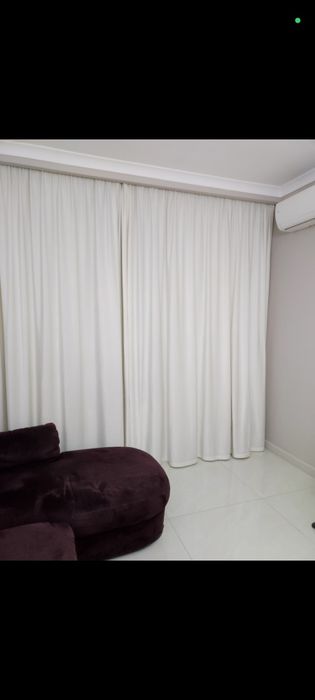 Шторы, велюр, цвет айвори