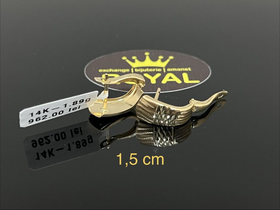 Bijuteria Royal CB : Cercei dama aur 14k 1,89 grame