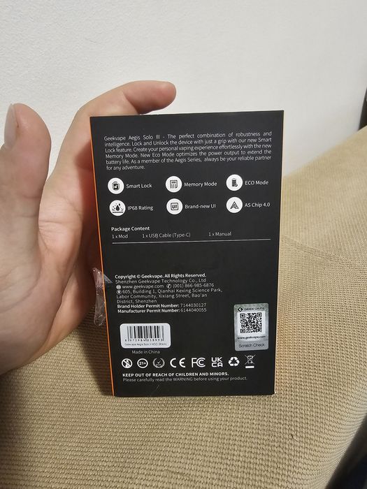 GeekVape Aegis Solo 3 100W | CA NOU | 1030 pufuri | CU acumulator