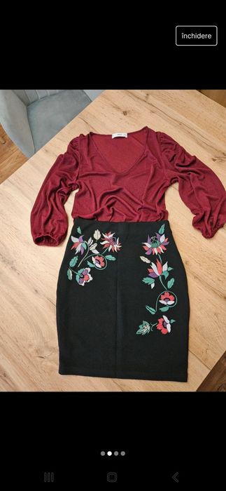 Set fusta, bluza și geanta