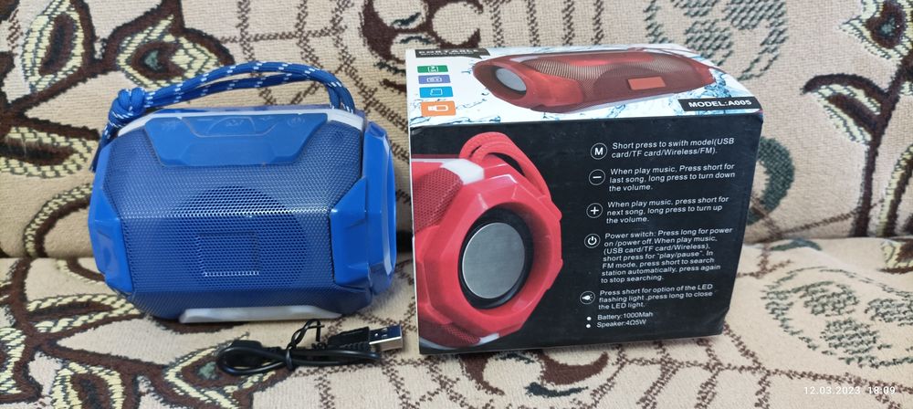 Новая блютуз колонка А 005