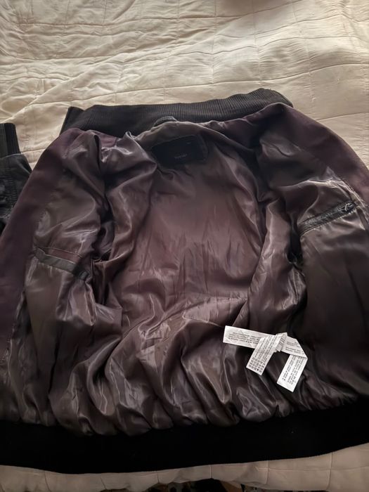 Кожаная мужская куртка Zara