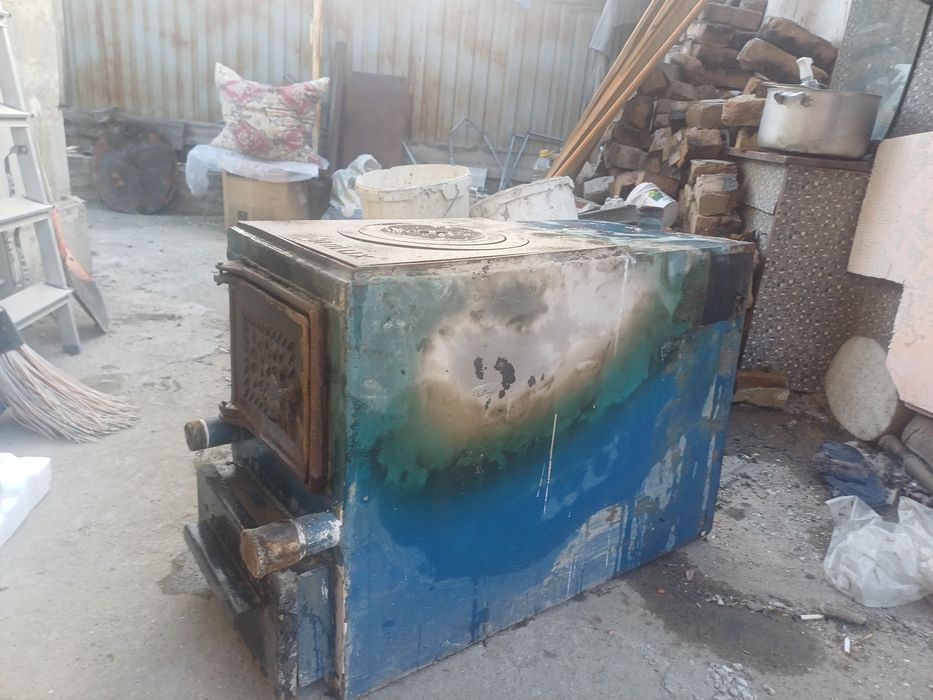 Котел угольный с плитой