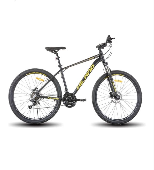 Bicicletă mountain bike Hiland de 27,5 inchi, cu cadru din aluminiu de 457 mm, transmisie cu 27 de viteze, frâne hidraulice pe disc, Noua