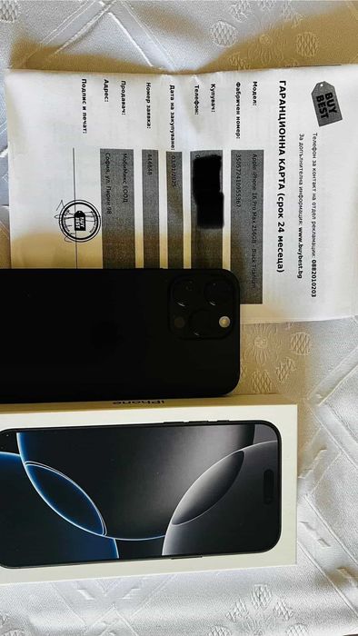 iPhone 16 Pro Max black – 256GB