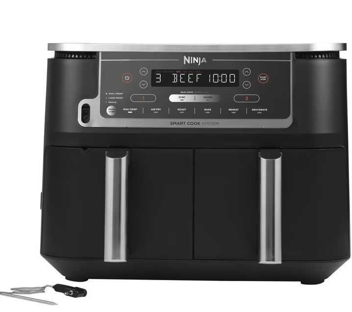 Friteuza cu aer cald Ninja Foodi DualZone AF451, 9.5l, 2470W - RESIGILAT