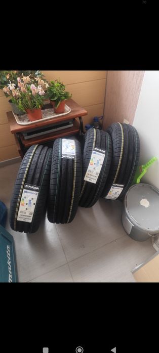 Продавам алуминиеви джанти с летни гуми Fulda за Рено Сценик 15" 185/65/15