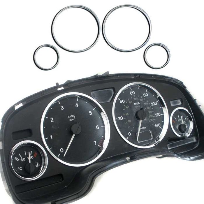 Хромирани рингове за табло / километраж за Opel Astra G / Zafira A