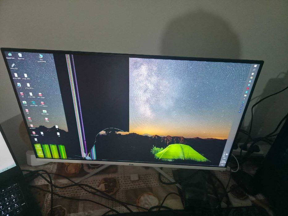 27" gaming monitor (ekran urilgan)