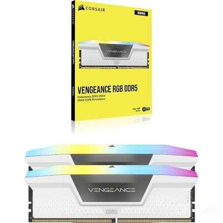 Оперативная память CORSAIR VENGEANCE RGB 32GB (2x16GB) 6400 White