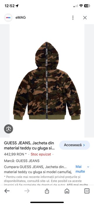 Hanorac/jacheta Guess