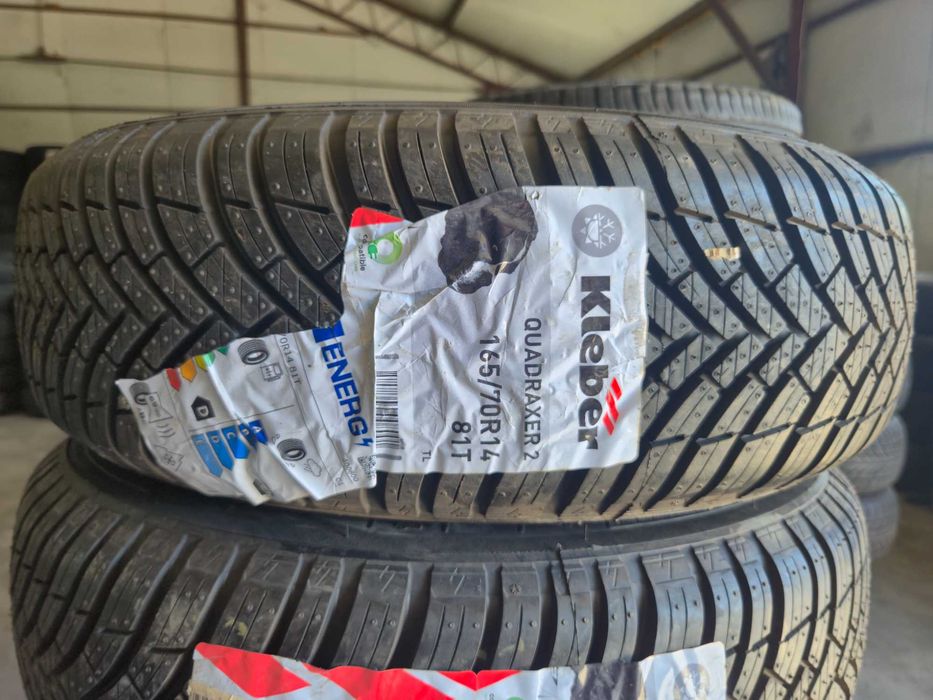 4 Anvelope M+S VARA IARNA 4Sezoane - 165/70/14 81T - KLEBER Quadraxer - NOU - DOT 2024 !
