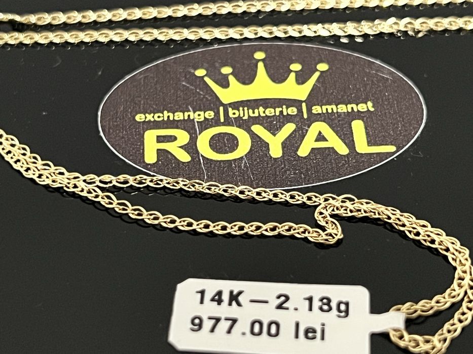 Bijuteria Royal CB : Lant aur 14k 585  2,13 gr