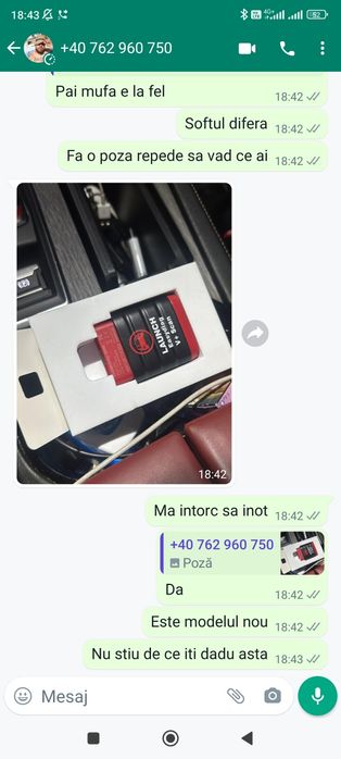 Kit Interfata Auto Launch Easydiag 2025 Dbscar Rosu + Tableta 10.1"