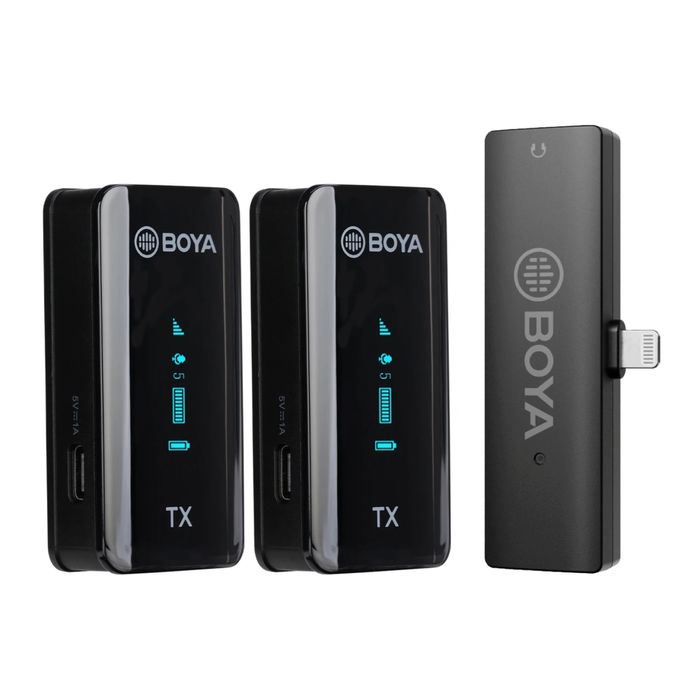 BOYA BY-XM6-S4 двойная беспроводная радиосистема, микрофон для iPhone