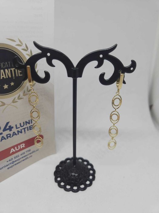 Cercei aur 14k 2.38gr ( Ag1 Alexandru b52660.2) *Garantie 2 ani