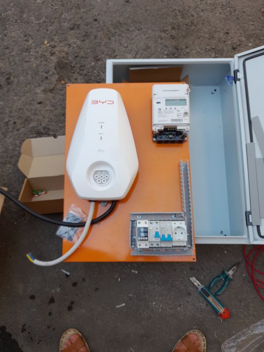 7kwt зарядка установка, сервис и диагностика  
Подключение 220В и