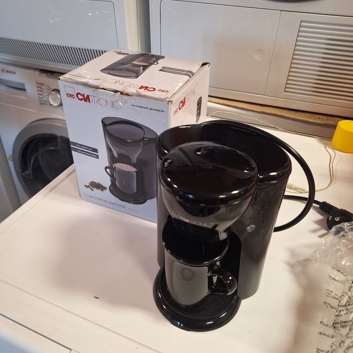 Мини кафе машина + подарък чаша - нова неизползвана