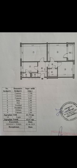 Apartament 3 camere metrou 1 Decembrie 1918