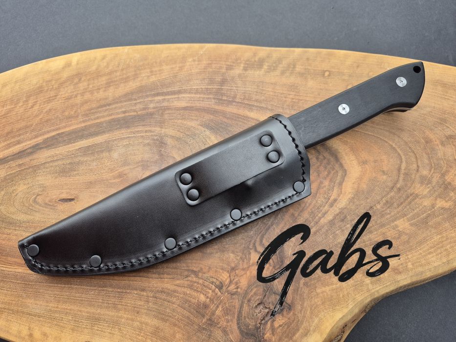 Фиксиран нож Spyderco Province FB45GP,фултанг с кожена кания