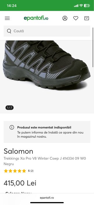 Ghete Salomon Trekkings Xa Pro V8 Winter marimea 31