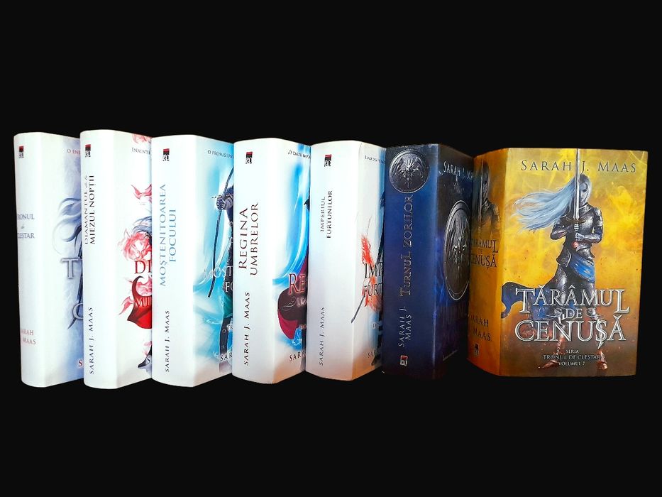 Seria Tronul de clestar (completa, cartonata) - Sarah J Maas