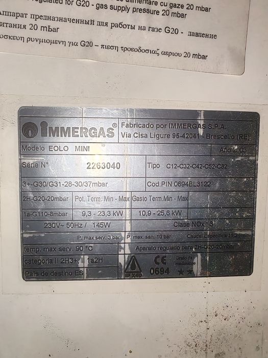 Placă electronică immergas eolo mini