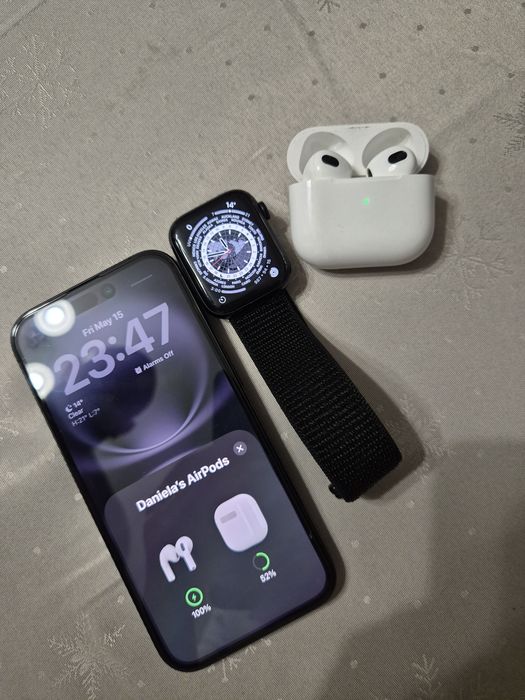 Iphone 16 128GB в гаранция + Apple Watch SE 2 + AirPods 3rd generation