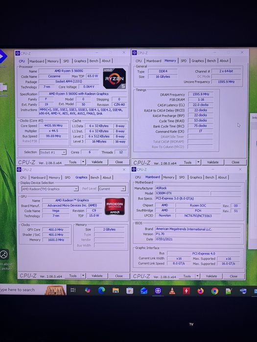 Asrock deskmini x300, Ryzen 5 5600G, 16gb ddr 4, ssd 960 gb Brasov