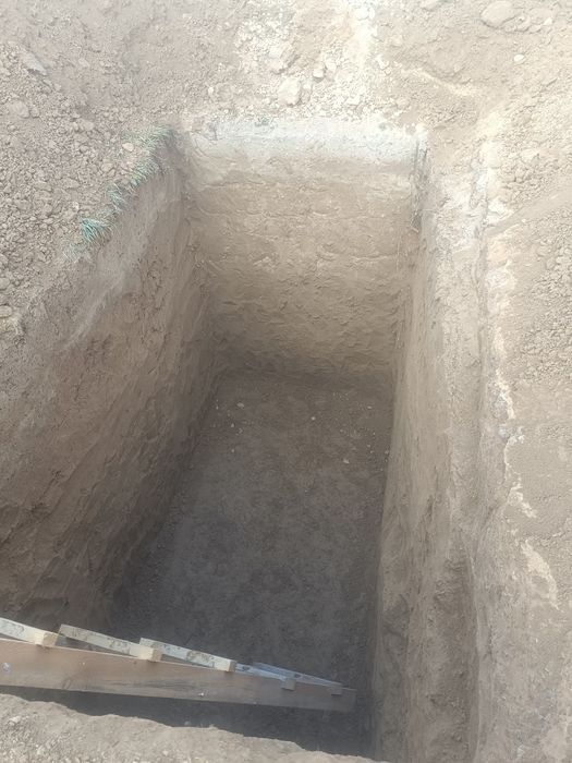 Копаем септик траншея