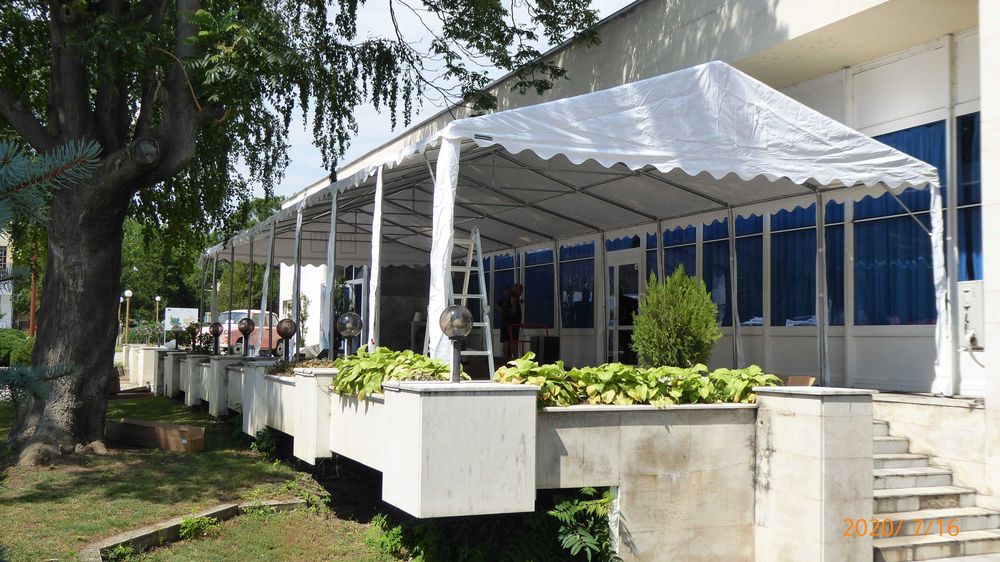 6X20 м Шатра клас PROFESSIONAL PVC огнеустойчив 550 гр/кв.м