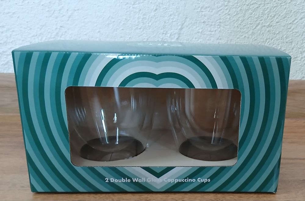 Нови двустенни стъклени чаши за капучино на Shell café