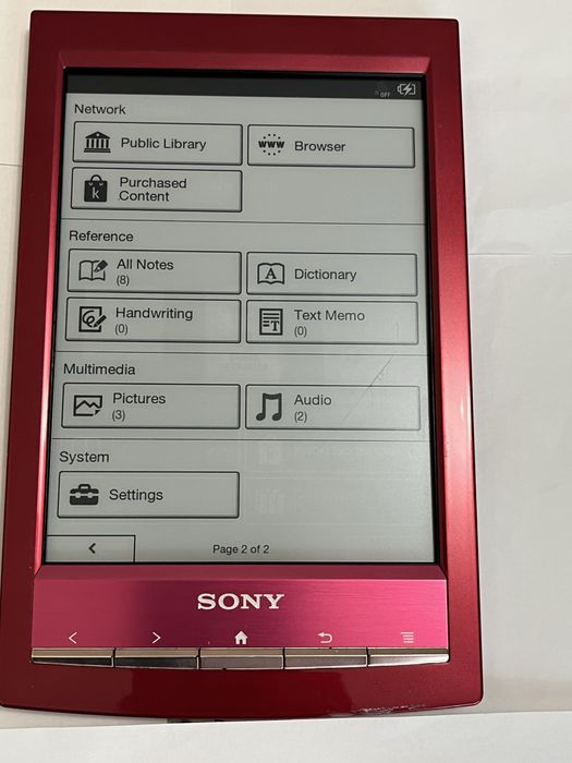 Reader Sony model PRS-T1