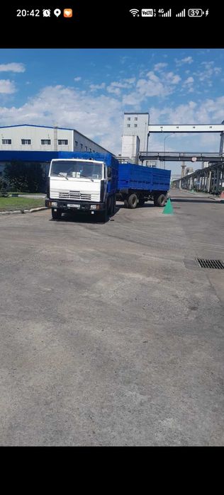 Камаз 5520 самосвал с прицепом