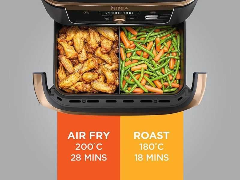 Еър Фрайър 7 в 1 Ninja Foodi FlexDrawer – 10.4L, Черен