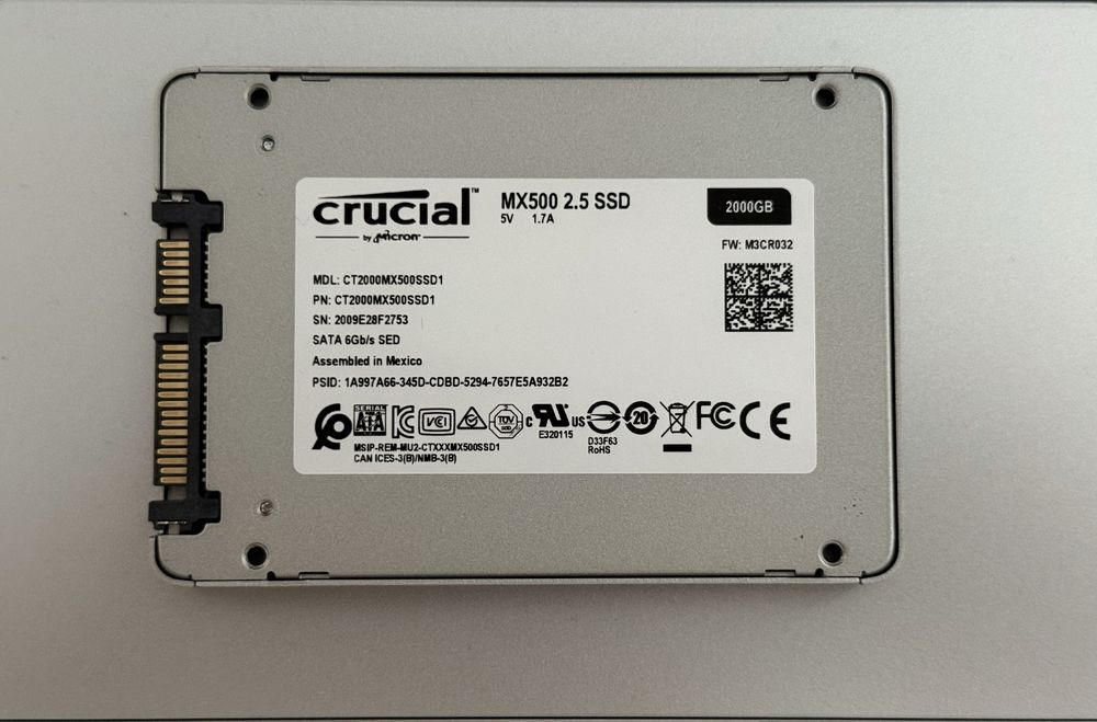 Ssd Crucial MX500 2Tb