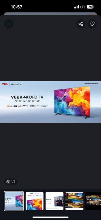 Телевизоры smart 43 4K QLED B наличии все модели доставка