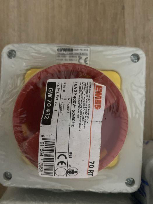 Set 4 întrerupătoare rotative Gewiss 70 RT – noi, ambalate