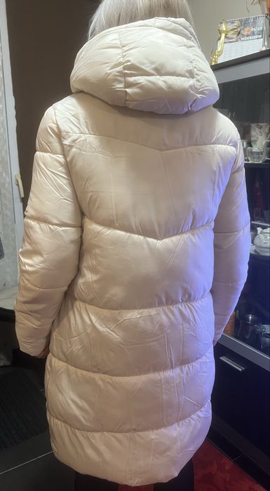 Дамско яке дълго с качулка