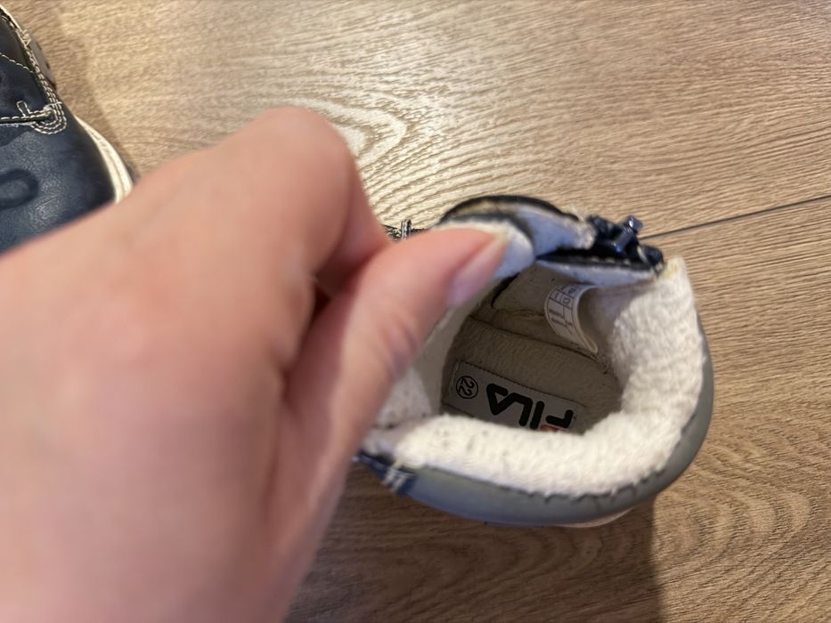 Детски боти кожени Fila