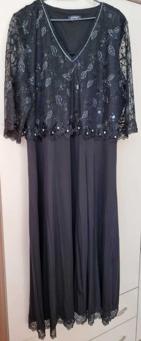 Черна официална рокля. Размер:46