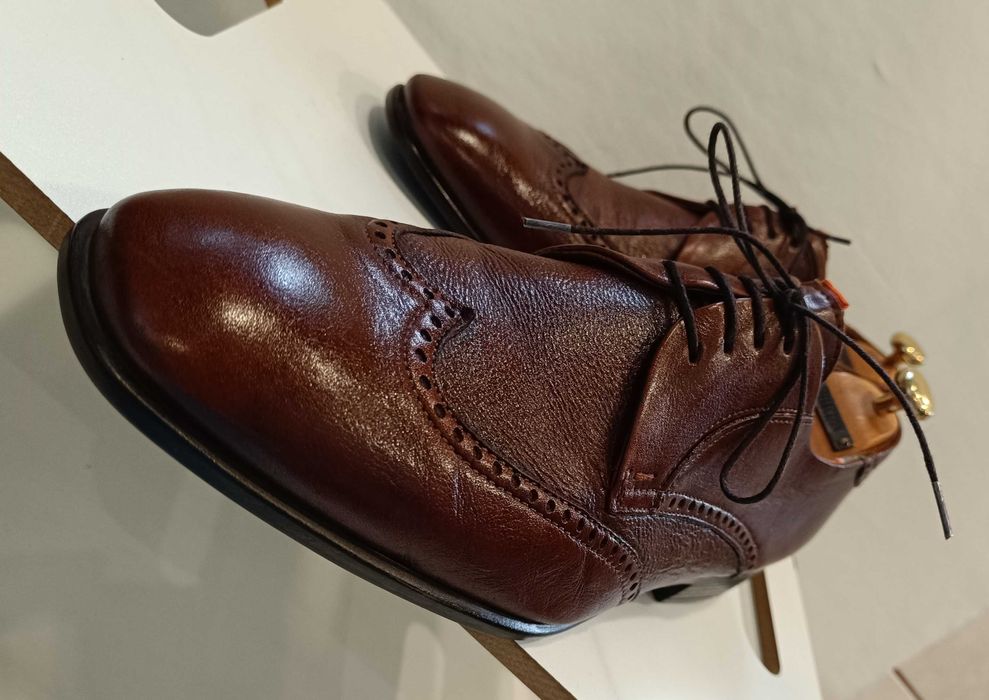 Pantofi derby 42 43 brogue LLOYD piele naturala moale