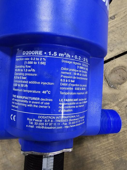 Дозатор Dosatron D200RE