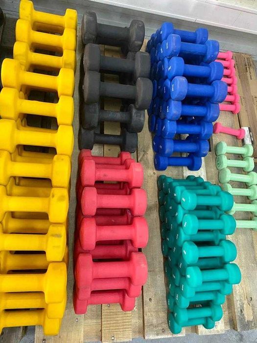 Set complet gantere Aerobic - 31kg (0,5 - 5 Kg)