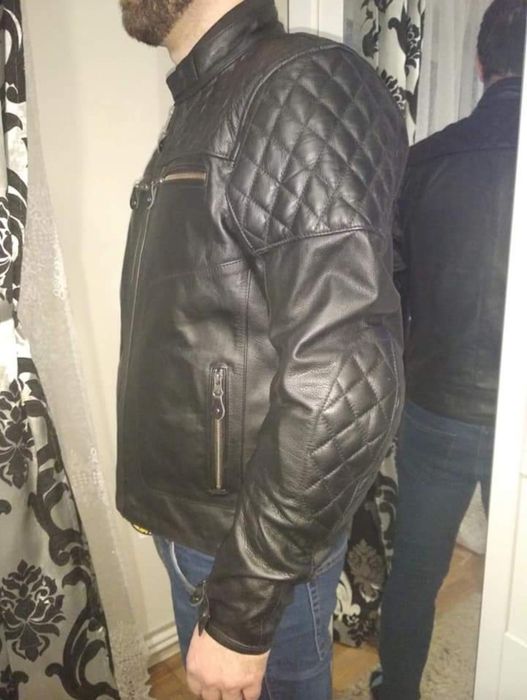 Geaca moto motocicleta piele naturala SM marimea S, M, L, XL, 2XL, 3XL