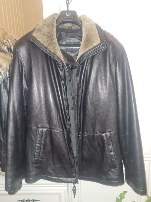 Куртка кожаная зимняя